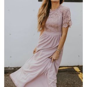 Appolonia Lace Maxi Dress from ROOLEE